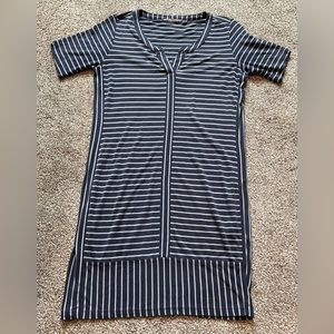 Athleta Striped Top Causal Athletic Dress Size Small